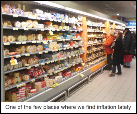 The supermarket: One of the few places we find inflation lately