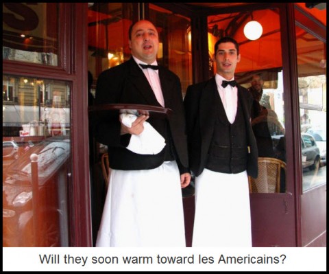 Will they soon warm toward les Americains?
