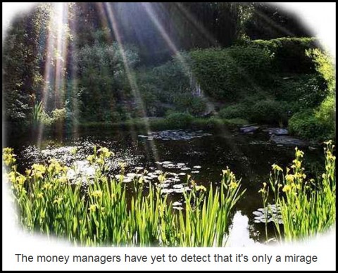 Mirage The money managers have yet to detect that it's only a mirage