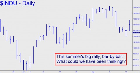 The summer's big rally, bar-by-bar: What could we have been thinking!?