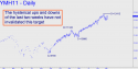 March E-mini Dow (YMH11) price chart with targets
