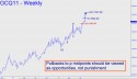 August Gold (GCQ11) price chart with targets