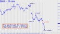 Gold Bugs Index (HUI) price chart with targets
