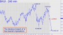 Gold Bugs Index (HUI) price chart with targets